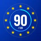 Schengen 90/180 Counter iOS Icon