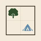 Tents and Trees: Logic Puzzle iOS Icon