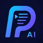 Prompto: AI Teleprompter iOS Icon