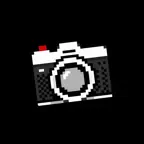 Mini Camera: Mono Pixel Cam iOS Icon