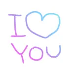 Colorful HeartLine Sticker3 iOS Icon