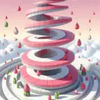 Twisty Drop: Spiral Jump iOS Icon