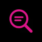 Pink Glance: Photo to Text iOS Icon