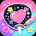Oshimite: Fansa Uchiwa Maker icon