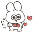Stupidly cute chubby rabbit iOS Icon