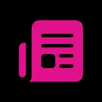 Pink Press: Personal Newspaper iOS Icon