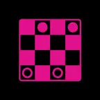 Pink Crown: Checkers iOS Icon