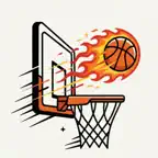 Flick to Swish: Basketball iOS Icon