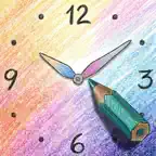 Drawing Clock Widget - MyClock iOS Icon