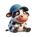 Baseball Hat Cow Stickers Icon