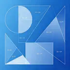 面积和几何计算器 - 三角形和角度长度面积计算 iOS Icon