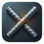 鉄筋電卓 − 重量・定尺・配筋・生コン iOS Icon