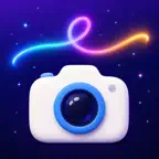 おあそびカメラ - こども写真・光のお絵かき・タイムラプス iOS Icon