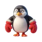 Penguin Mitten Stickers Icon