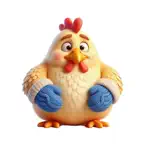 Chicken Mitten Stickers Icon