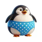 Underpants Penguin Stickers Icon