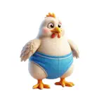 Chicken Underpants Stickers Icon