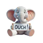 Ouch Elephant Stickers Icon