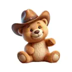 Cowboy Hat Teddy Stickers Icon