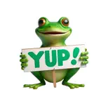 Yup Frog Stickers Icon