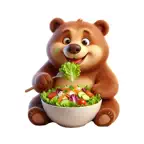 Salad Bear Stickers Icon
