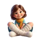 Woolly Socks Girl Stickers Icon