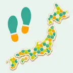 散歩で日本開拓 - 歩いて地図を塗りつぶす位置情報ゲーム iOS Icon