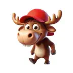 Ballcap Moose Stickers Icon