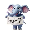 Huh Elephant Stickers Icon