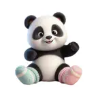 Panda Socks Stickers Icon