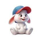 Ballcap Bunny Stickers Icon