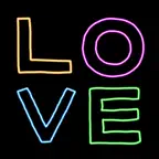 Neon Alphabet Sticker iOS Icon
