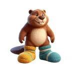 Beaver Socks Stickers Icon