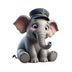 Elephant Captain Stickers Icon