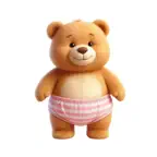 Underpants Teddy Stickers Icon