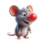 Clown Nose Rat Stickers Icon