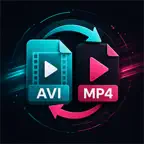 AVI to MP4 Converter Transform iOS Icon
