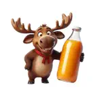 Orange Juice Moose Stickers Icon