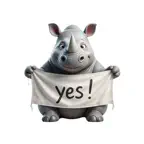 Yes Rhino Stickers iOS Icon