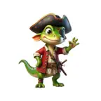 Pirate Lizard Stickers iOS Icon