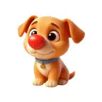 Red Nose Puppy Stickers iOS Icon