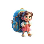 Backpack Girl Stickers iOS Icon