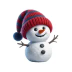 Woolly Hat Snowman Stickers iOS Icon