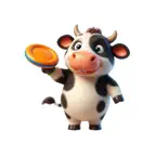 Frisbee Cow Stickers iOS Icon