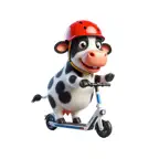 Scooter Cow Stickers iOS Icon