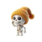 Woolly Hat Skeleton Stickers iOS Icon