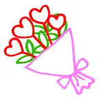 Hand Drawn Doodle Heart iOS Icon