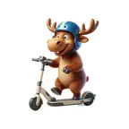 Scooter Moose Stickers iOS Icon