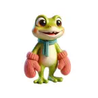 Mittens Frog Stickers iOS Icon