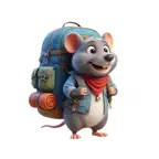 Backpack Rat Stickers Icon
